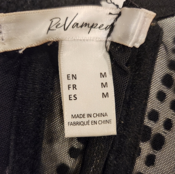 Black Corset with Gold Chain Straps, adjustable straps & bra enclosure at back - Picture 7 of 7